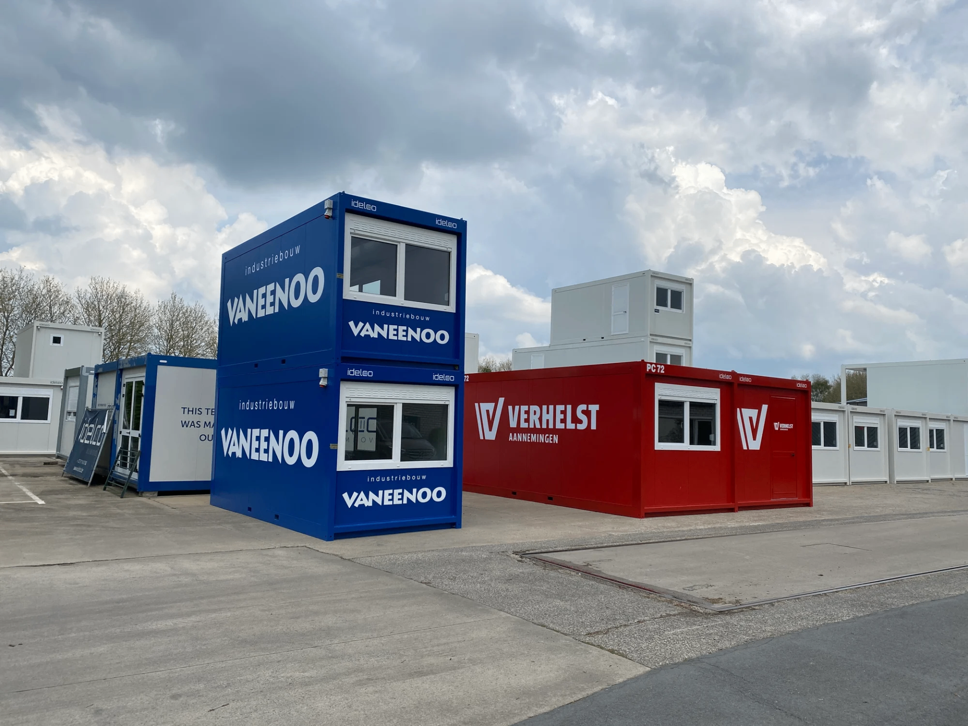 Werfunits voor aannemers en bouwbedrijven — realisatie met modulaire units van Idelco