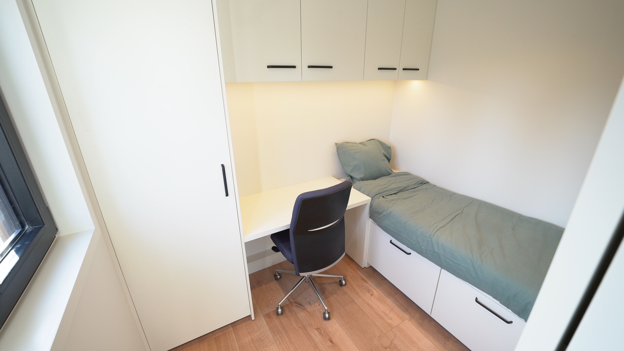Residentiële units van Idelco — foto 4 van de modulaire unit, binnen- en buitenafwerking