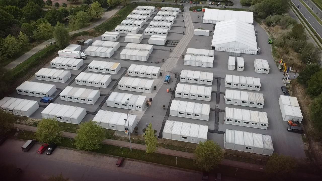 Nooddorp voor Oekraïense vluchtelingen in Mechelen
